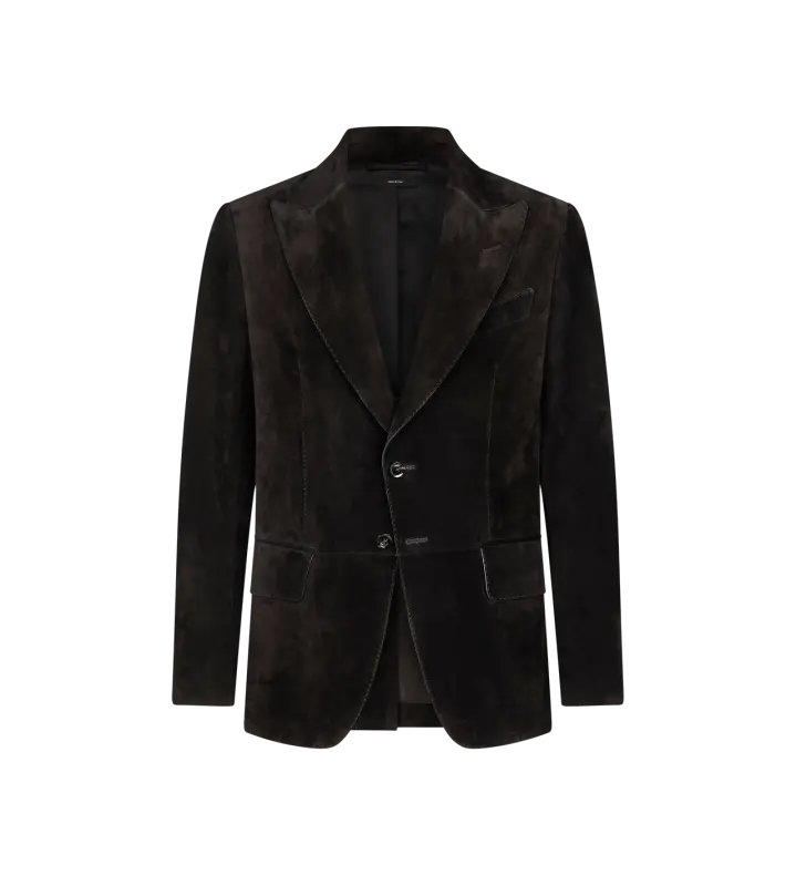 CASHMERE SUEDE SARTORIAL BLAZER BLACK online